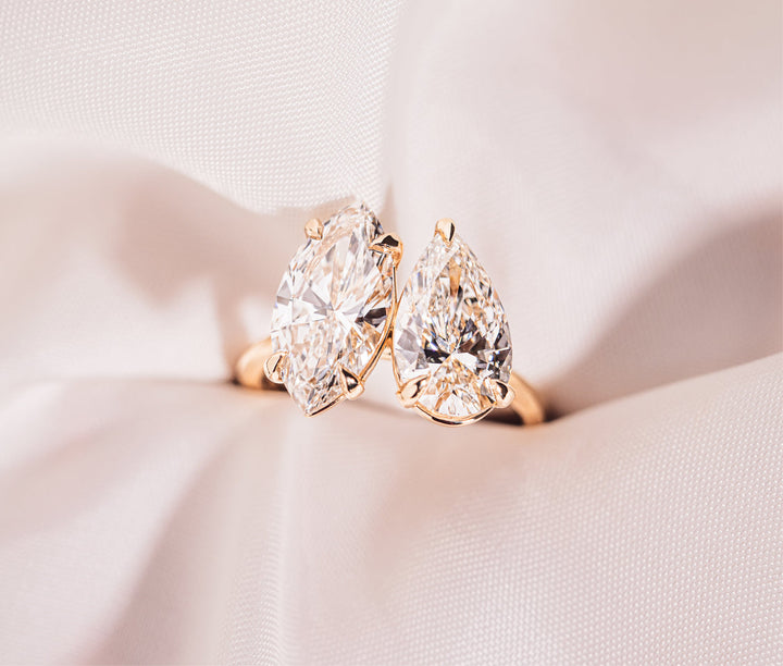 Lab grown diamond rings