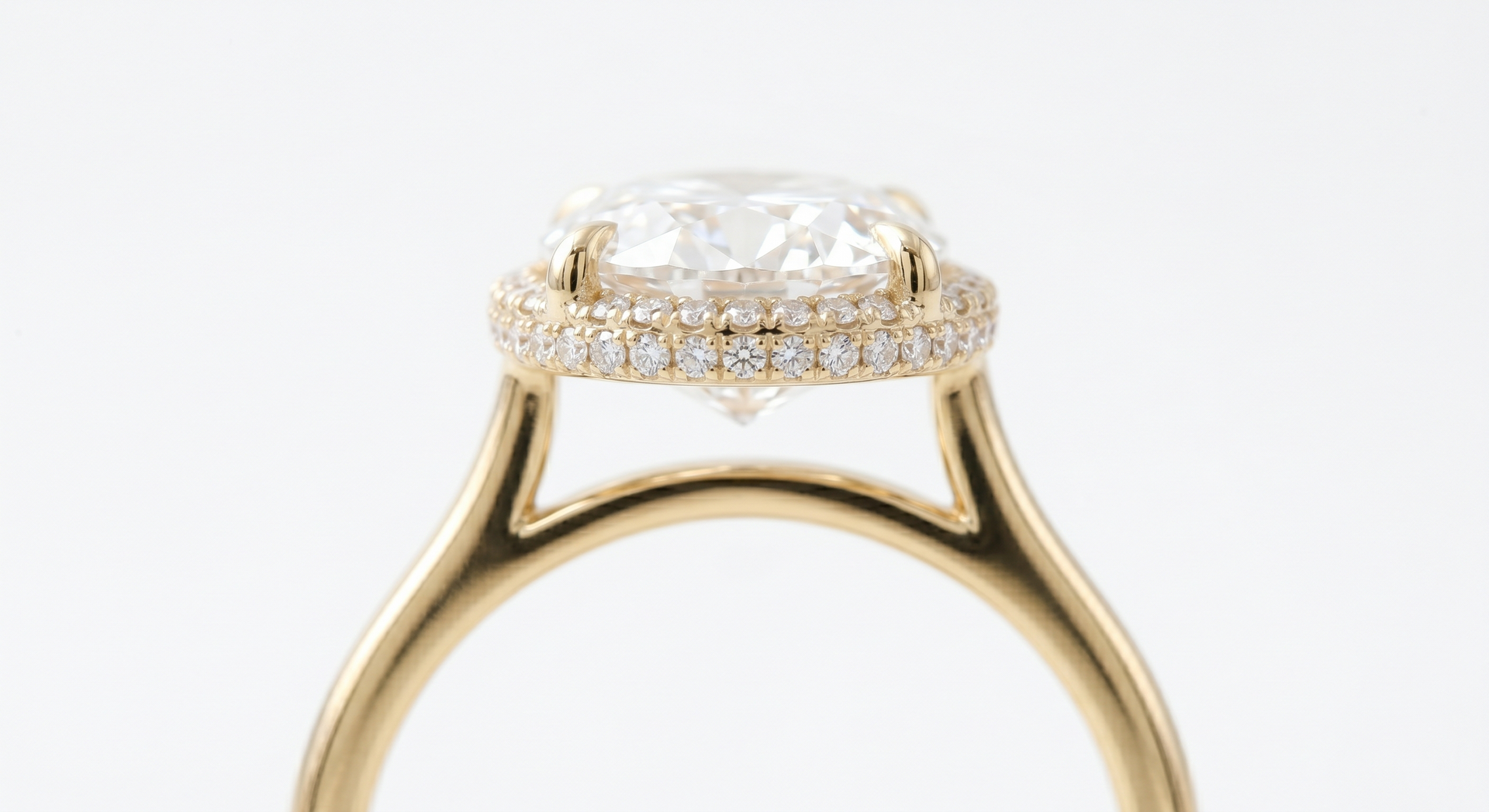 How to Stack Wedding Bands with a Hidden Halo Engagement Ring