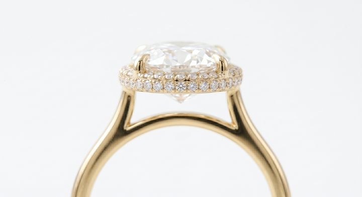 How to Stack Wedding Bands with a Hidden Halo Engagement Ring