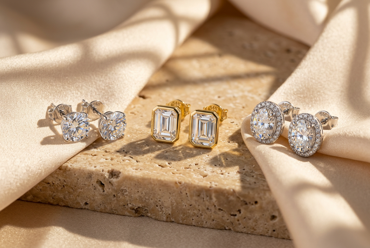 The Best Diamond Stud Earrings for Everyday Wear: Carat Size, Shape, and Setting Guide