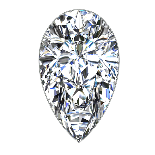 Pear cut diamond rings