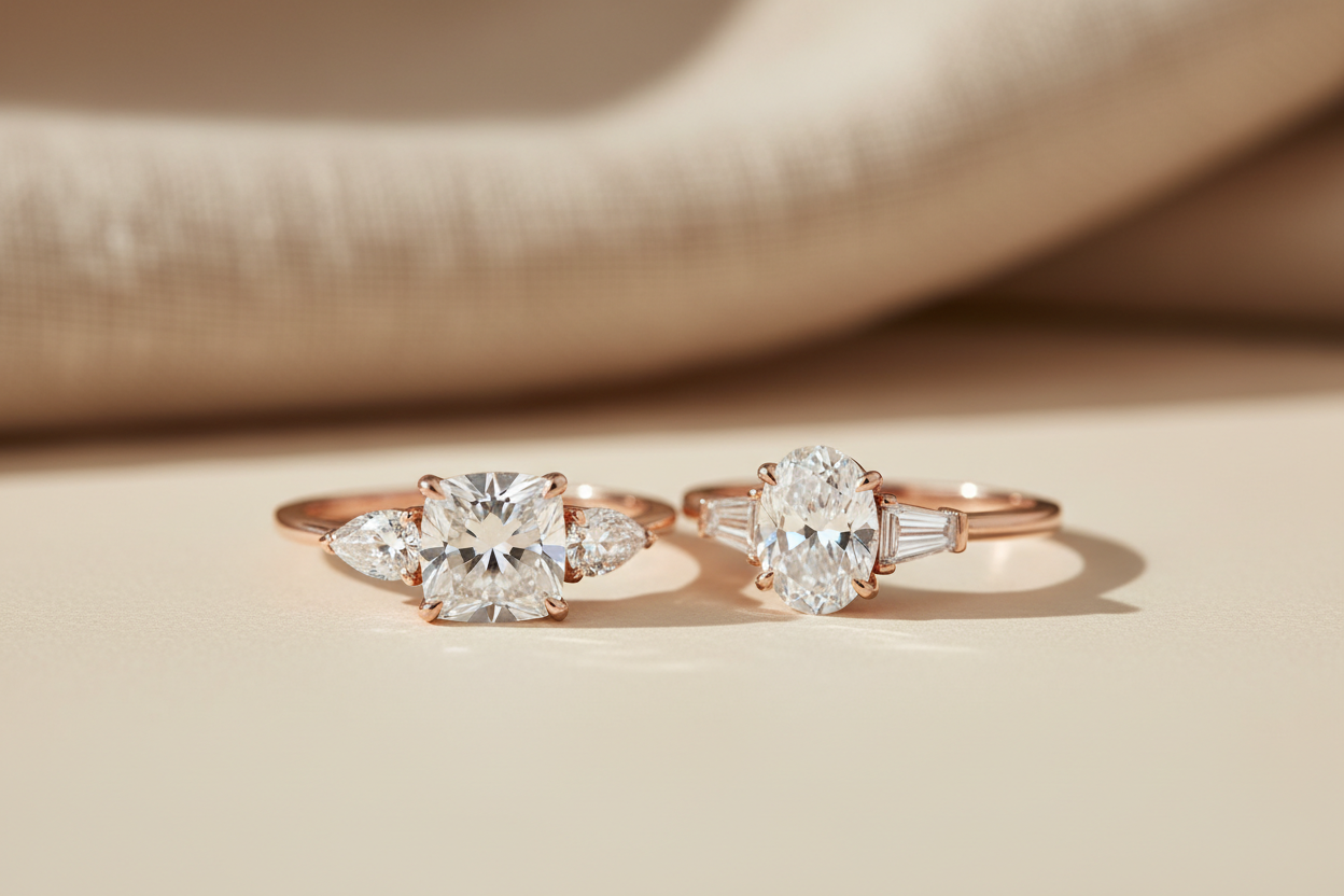 Three Stone Diamond Rings