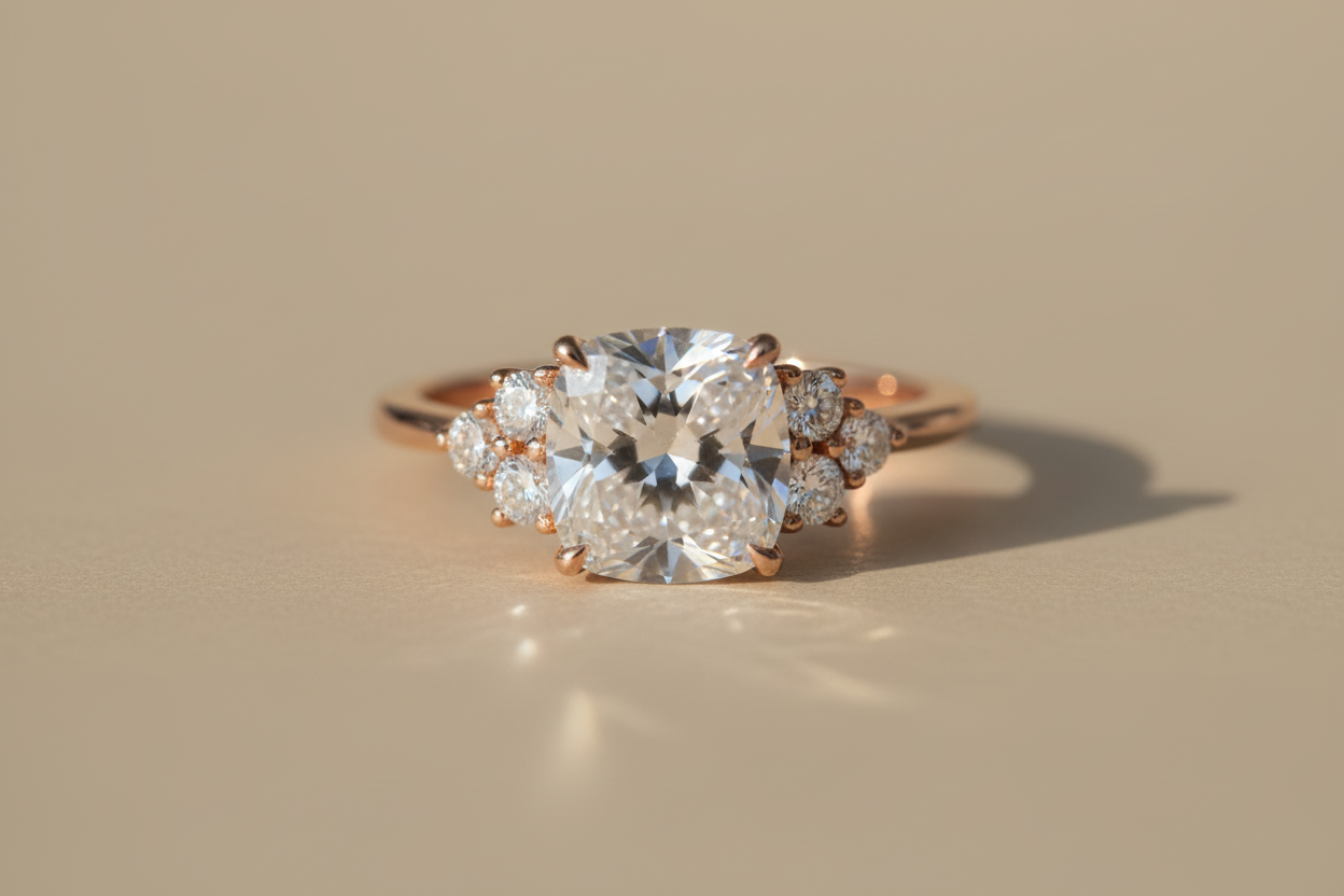 Cluster Style Engagement Rings