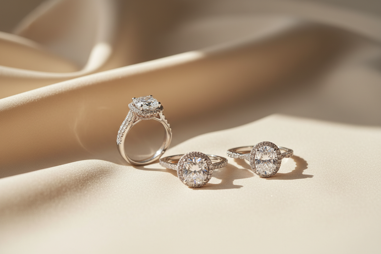 Pavé Style Engagement Rings