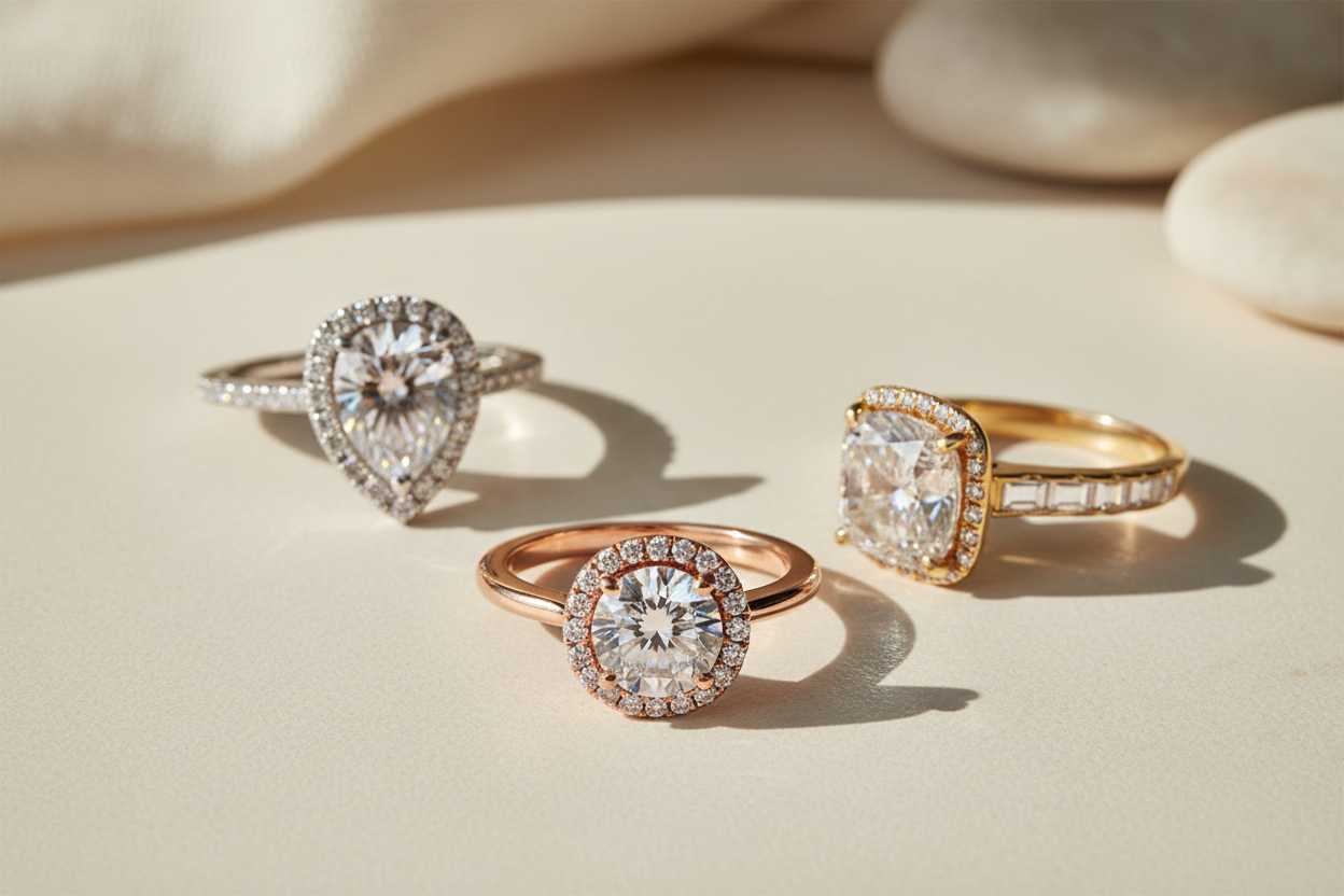 Halo Rings Engagement Rings