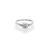 1.0CT-2.0CT Round Cut Moissanite Diamond Tension Set Engagement Ring