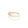 1.0CT-2.0CT East West Oval Cut Moissanite Diamond Thick Engagement Ring