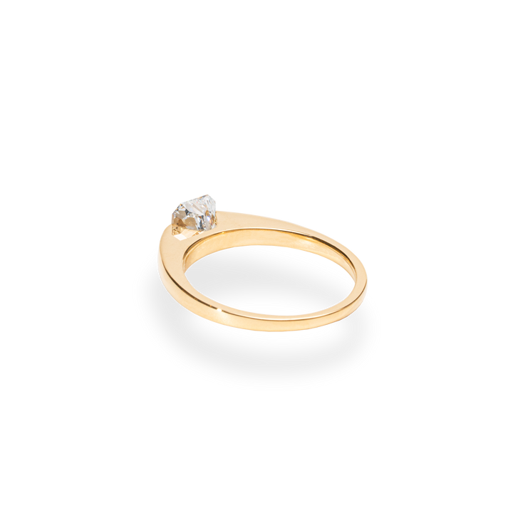 1.0CT-2.0CT Radiant Cut Moissanite Diamond Thick Engagement Ring