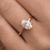 1.80ct Oval Cut Moissanite Solitaire Diamond Engagement Ring