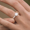 1.90CT Round Cut Moissanite Six Prong Engagement Ring in 14K Rose Gold
