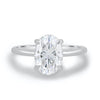 1.80ct Oval Cut Moissanite Solitaire Diamond Engagement Ring