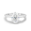 2.05CT Oval Cut Moissanite Hidden Halo Engagement Ring