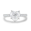 2.50CT Heart Cut Moissanite 4 Prongs Solitaire Engagement Ring