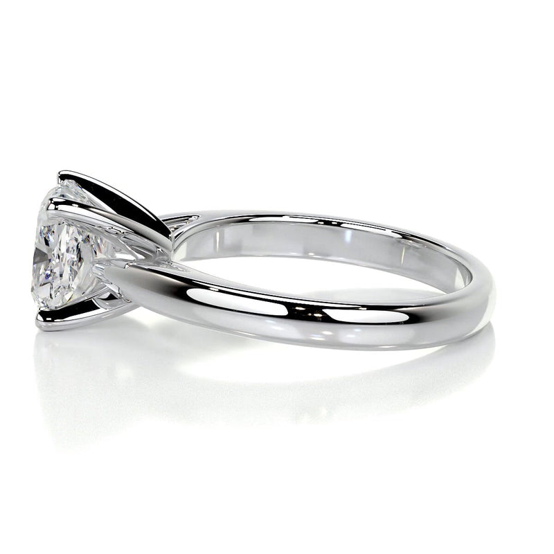1.50 ct Cushion Solitaire Moissanite Engagement Ring