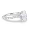 2.05CT Oval Cut Moissanite Hidden Halo Pave Setting Engagement Ring
