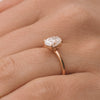 1.80ct Oval Cut Moissanite Solitaire Diamond Engagement Ring
