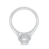 1.60CT Marquise Cut Moissanite Halo Engagement Ring in 14K White Gold