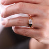 1.0CT-2.0CT Superb Scissor Cut Moissanite Diamond East West Flush Engagement Ring