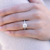2.0CT Cushion Cut Moissanite Halo Pave Setting Engagement Ring