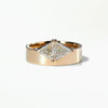 1.0CT-3.0CT Toi et Moi Trillion Moissanite Cigar Band Engagement Ring | Two Stone Ring