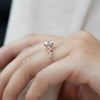 2.0 -4.0 CT Oval Cut CVD Diamond Hidden Halo & Pave Engagement Ring