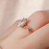 2.0 - 4.0 CT Marquise Cut CVD Diamond twig Engagement Ring