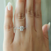 1.0 - 3.0 CT Emerald Cut CVD Diamond Five Stone Engagement Ring