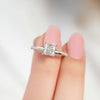 1.0 - 2.0 CT Princess Cut CVD Diamond Hidden Halo & Twisted Setting Engagement Ring