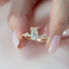 2.0 -4.0 CT Oval Cut CVD Diamond Hidden Halo & Pave Engagement Ring