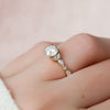 1.0 - 3.0 CT Round Cut CVD Diamond Cluster Engagement Ring
