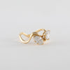 1.50CT-2.50CT Marquise And Pear Cut Moissanite Toi et Moi Engagement Ring | Two Stone Ring