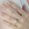 2.0 - 4.0  CT Radiant Cut CVD Diamond Hidden Halo & Pave Engagement Ring