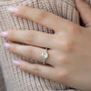 2.0 - 4.0 CT Elongated Cushion Cut CVD Diamond Cluster Style Engagement Ring