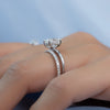 2.0 - 4.0 CT Elongated Cushion Cut CVD Diamond Hidden Halo Engagement Ring