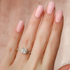 1.0 -3.0 Shape Princess Dainty Engagement Ring