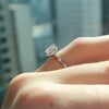 1.50 -3.50 CT Cut Princess Hidden Halo & Dainty Setting Engagement Ring