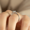 1.50 - 3.50 CT Emerald Cut CVD Diamond Cluster Engagement Ring