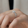1.50 - 3.50 CT Cushion Cut CVD Diamond twig Engagement Ring