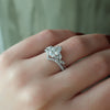1.50 - 3.50 CT Pear Cut CVD Diamond Cluster Engagement Ring