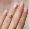 1.0 - 3.0  CT Pear Cut CVD Diamond Vintage Engagement Ring