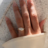1.0CT-2.0CT Marquise Cut Moissanite Unique Engagement Ring