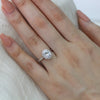 1.50CT Oval Cut Halo Style Moissanite Engagement Ring