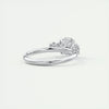 2.4 Ct Round Three Stone Moissanite Diamond Engagement Ring