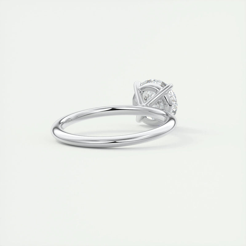 1.75 Ct Round Cut Moissanite Solitaire Diamond Engagement Ring