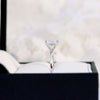 2.0ct Asscher Cut Moissanite Solitaire Engagement Ring