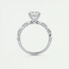 2.35 Ct Round Solitaire with Bubble Moissanite Diamond Engagement Ring