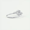 2.8 Ct Round Three Stone Moissanite Diamond Engagement Ring