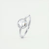 1.8 Ct Rose Cut Round Solitaire Full Bezel Moissanite Diamond  Engagement Ring