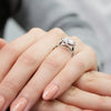 2.30CT Cushion Moissanite Vintage Halo Engagement Ring