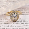 2.0- 3.0 CT Oval  CVD Diamond halo Twist Setting Engagement Ring